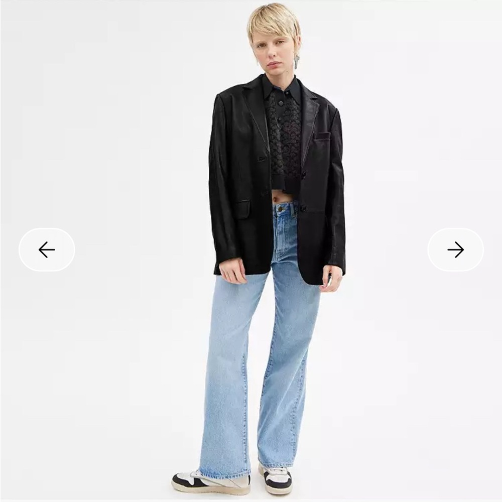 Coach “It Girl” Leather Blazer